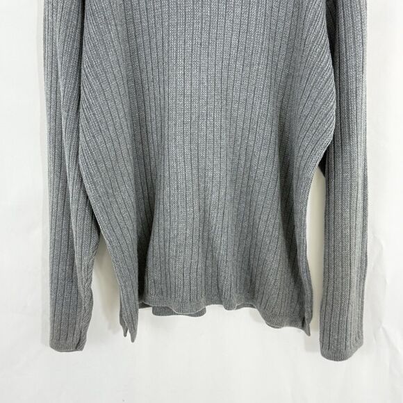 Vintage Aeropostale Sweater Mens Size XL Gray Henley Knit Ribbed Pullover - Picture 8 of 13
